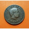 INDIA PORTUGUESA 1/8 TANGA 1901 MCMI REY CARLOS I KM.14 MONEDA DE COBRE MBC++ @ESCASA@ Portugal GOA