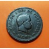 INDIA PORTUGUESA 1/2 TANGA 1901 MCMI REY CARLOS I KM.16 MONEDA DE COBRE MBC @ESCASA@ Portugal GOA