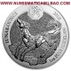 @1 ONZA 2018@ RUANDA 50 FRANCOS 2018 AÑO LUNAR DEL PERRO MONEDA DE PLATA SC LUNAR OUNCE Rwanda 50 Francs Dog OZ