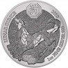 @1 ONZA 2018@ RUANDA 50 FRANCOS 2018 AÑO LUNAR DEL PERRO MONEDA DE PLATA SC LUNAR OUNCE Rwanda 50 Francs Dog OZ