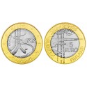 FINLANDIA 5 EUROS 2003 CAMPEONATO MUNDIAL DE HOCKEY MONEDA BIMETALICA SC @RARA@ Finnland commemorative