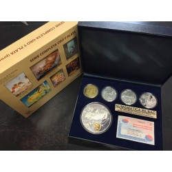 . ESPAÑA 10+50+400 EUROS 2004 EUGENIO SALVADOR DALI ORO PLATA