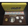 5 monedas x ESPAÑA 10 EUROS 2002 + 50 EUROS 2002 + 400 EUROS 2002 AÑO DE GAUDI PLATA y ORO ESTUCHE CERTIFICADO FNMT