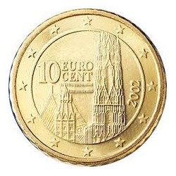 AUSTRIA 20 CENTIMOS 2002 SC MONEDA COIN Osterreich Euro Cts