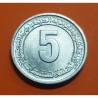 ARGELIA 5 CENTIMOS 1974 1977 AÑO DE LA FAO KM.106 MONEDA DE ALUMINIO SC Algeria Algerie 5 Centimes