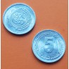 ARGELIA 5 CENTIMOS 1974 1977 AÑO DE LA FAO KM.106 MONEDA DE ALUMINIO SC Algeria Algerie 5 Centimes