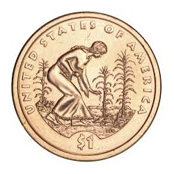 ESTADOS UNIDOS 1 DOLAR 2009 D INDIA SACAGAWEA MONEDA DE LATON SC USA $1 Dollar coin NATIVE