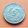 ALEMANIA 5 PFENNIG 1935 A REPUBLICA DEL WEIMAR KM.39 MONEDA DE LATON EBC- Germany Deutsches Reich 5 RPF