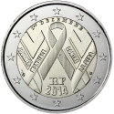 2€ EUROS 2014 FRANCIA DIA MUNDIAL LUCHA CONTRA EL SIDA SC