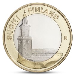 5 EUROS 2013 FINLANDIA Nº 18 TURUN IGLESIA BIMETALICA SC