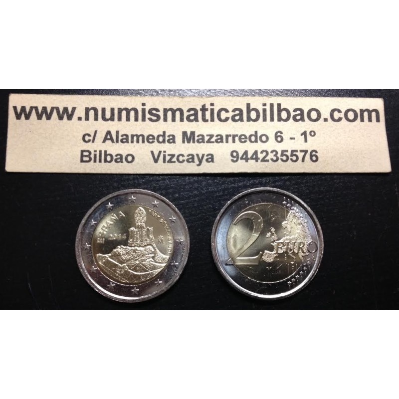 ESPAÑA 2 EUROS 2014 GAUDI PARQUE GUELL SC MONEDA CONMEMORATIVA