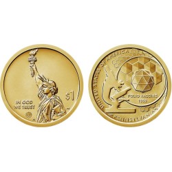ESTADOS UNIDOS 1 DOLAR 2019 D AMERICAN INNOVATION 3ª moneda PENNSYLVANIA VACUNA DE LA POLIO LATON SC USA 1 Dollar coin