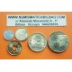 .ESPAÑA SERIE 2001 SC 1+5 + 25 PESETAS 2001 +100 PESETAS 2001 + 500 PESETAS 2001 ULTIMAS MONEDA DEL REY JUAN CARLOS I
