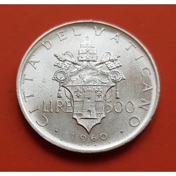 .VATICANO 5 LIRAS 1939 SEDE VACANTE PLATA SILVER KM.20 VATICAN