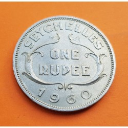 . SEYCHELLES 25 RUPIAS 1983 BARCO FAO SERIE KM*53 NICKEL SC Rupe