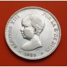 @PRECIOSA@ ESPAÑA 5 PESETAS 1889 * 18 89 MPM REY ALFONSO XIII KM.689 MONEDA DE PLATA (DURO) Spain silver R/4