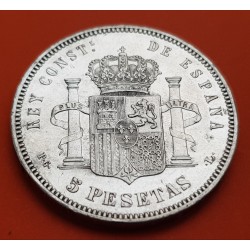 .AMADEO I 5 PESETAS 1871 * 18/71 SDM PLATA ESPAÑA 4 DURO SILVER