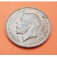 INGLATERRA 1 PENIQUE 1921 BRITANNIA JORGE V KM.810 MONEDA DE BRONCE SC- UK penny coin