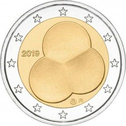 . @RARA@ FINLANDIA 2 EUROS 2019 LEY DE CONSTITUCION DE 1919 SC Moneda bimetálica conmemorativa