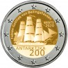 ESTONIA 2 EUROS 2020 BARCO 200 ANIVERSARIO DEL DESCUBRIMIENTO DE LA ANTARTIDA SC 1ª MONEDA CONMEMORATIVA Estonie Eesti euro coin