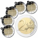 ALEMANIA 2 EUROS 2020 A+D+F+G+J BRADENBURGO PALACIO DE SANSSOUCI SC 1ª MONEDA CONMEMORATIVA Germany