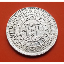 . 1 SOL 1934 PERU Ceca de Lima DAMA SENTADA PLATA BAJA MBC+