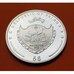 @COLORES@ PALAU 5 DOLARES 2013 PALACIO DE VERSALLES Serie 7 MARAVILLAS DEL MUNDO MONEDA DE PLATA PROOF silver coin