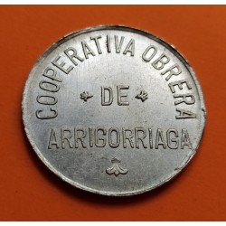ARRIGORRIAGA 50 CENTIMOS 1939 FICHA COOPERATIVA VIZCAYA SC