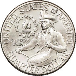 ESTADOS UNIDOS 1/4 DOLAR 1976 P WASHINGTON BICENTENARIO 1776 KM.204 MONEDA DE NICKEL EBC/SC- USA Quarter