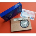 ESPAÑA 5 EUROS 1997 AVION NIEUPORT MONEDA DE PLATA PROOF ESTUCHE y CERTIFICADO FNMT 1 ONZA OZ 5 EURO 1997