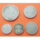 5 monedas x LEPROSERIA DE LAZARETO 1+2+5+10+50 CENTAVOS 1921 RH COLOMBIA VALOR NICKEL @RARAS@ Leper Colony coin