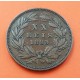 PORTUGAL 20 REIS 1883 Rey LUIS I y VALOR KM.527 MONEDA DE BRONCE MBC LUIZ I XX Reis 1883