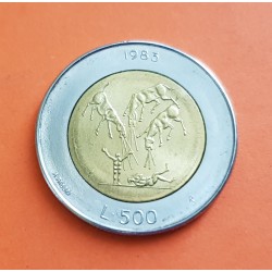 ITALIA 500 LIRAS 1961 CUADRIGA PLATA SILVER ITALY LIRE