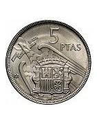 5 PESETAS 1957