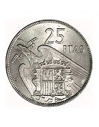 25 PESETAS 1957