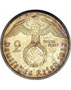 2 REICHSMARK ESVASTICA PLATA