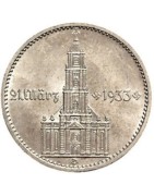 2 REICHSMARK 1934 IGLESIA PLATA