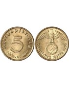 5 REICHSPFENNIG 1936/1939 LATON